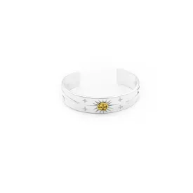 12MM 24K Gold Point Radiation Lightning Bangle