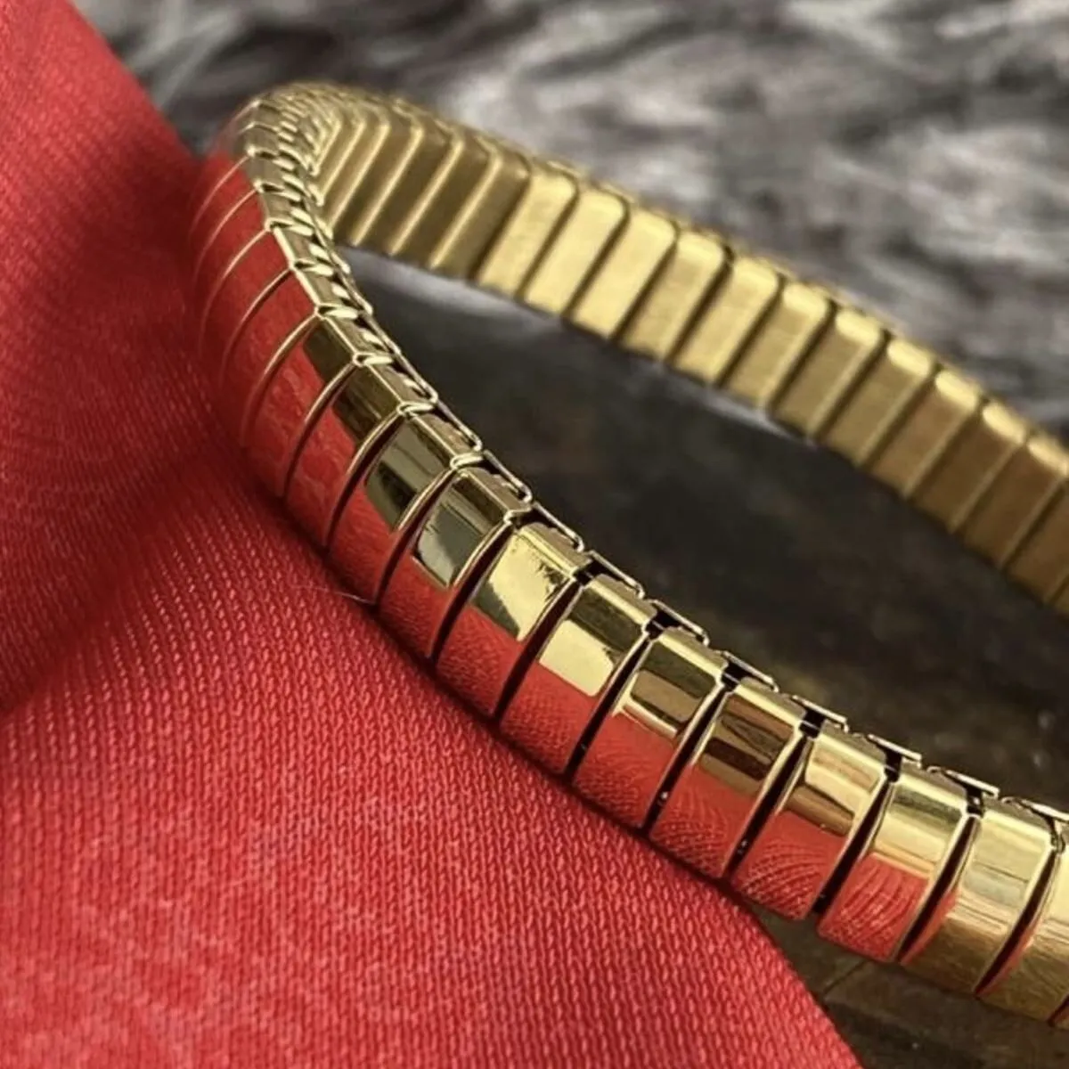 18K Gold Flexible Anti-Tarnish Stackable Bracelet for Women