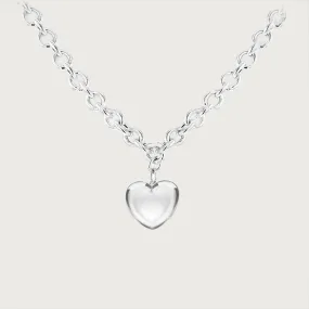 Amore Puff Heart Chain Necklace