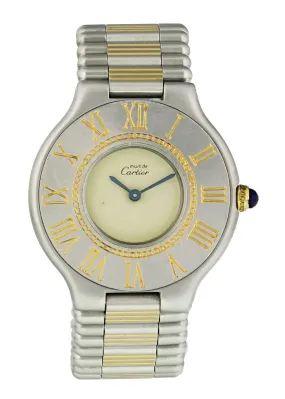 Elegant Cartier Must de Cartier Ladies Gold Watch - Timeless Luxury Timepiece