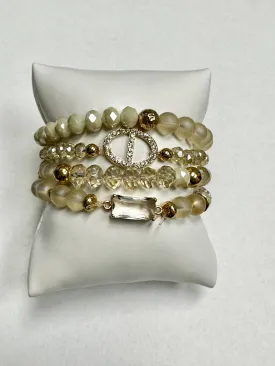 Champagne Chic Multi Stack Bracelets