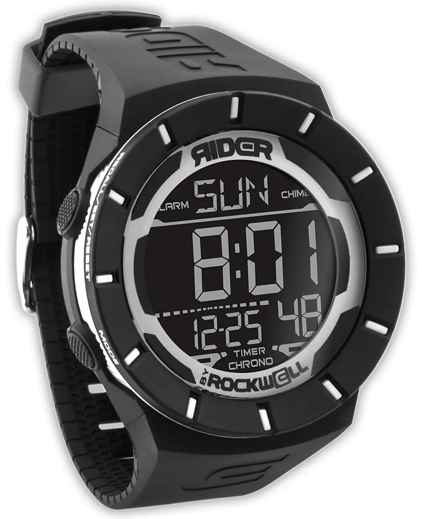 Classic Black and White Coliseum-Styled Unisex Watch