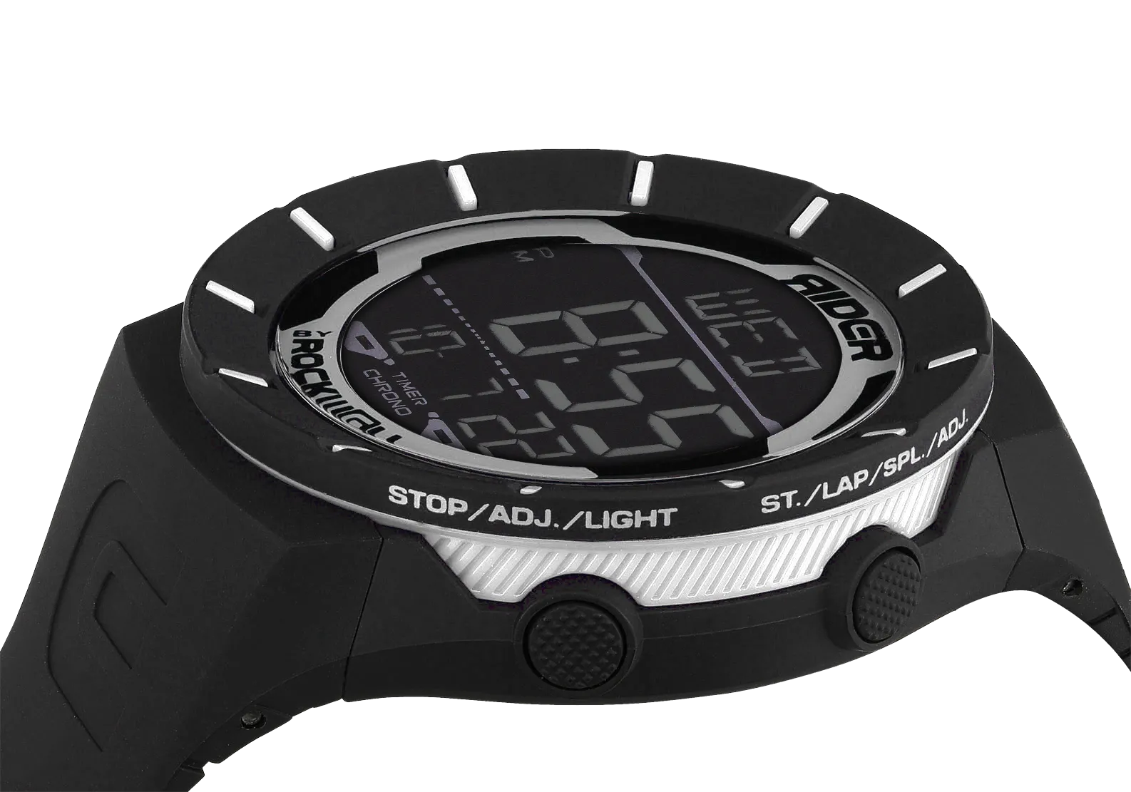 Classic Black and White Coliseum-Styled Unisex Watch