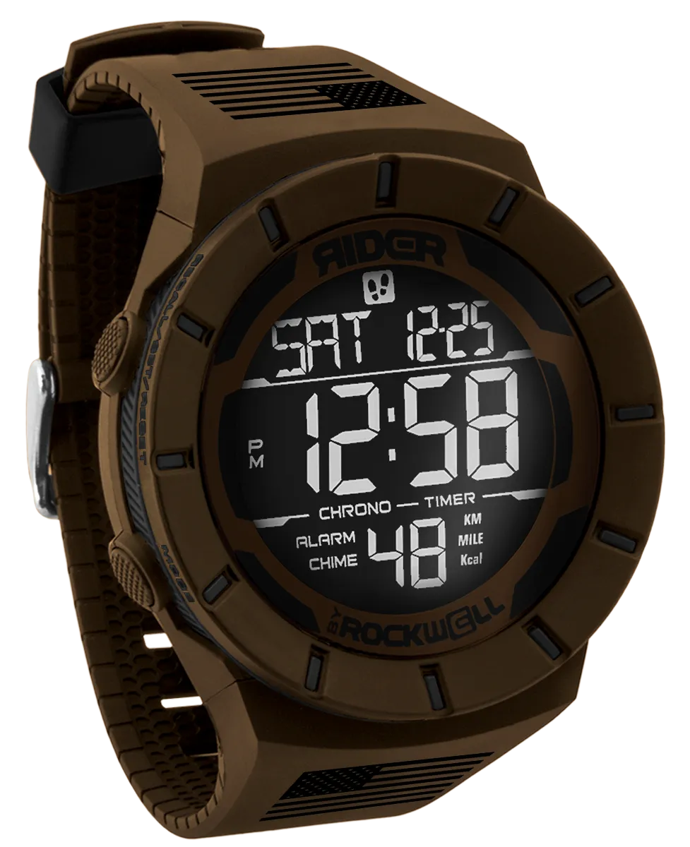 Coliseum Fit™ - Freedom Edition Watch in Gunstock Brown/Black