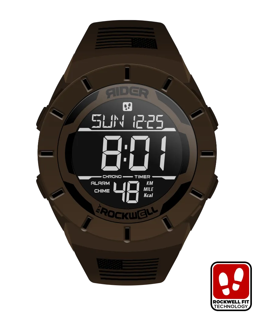 Coliseum Fit™ - Freedom Edition Watch in Gunstock Brown/Black