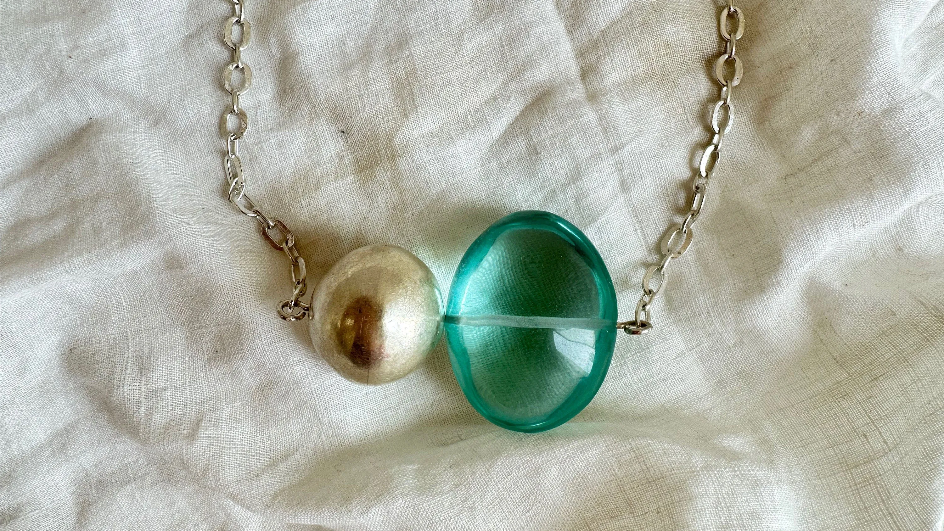 Crystal & Silver Necklace. Melting Quartz. Atelier Aadya. 2018