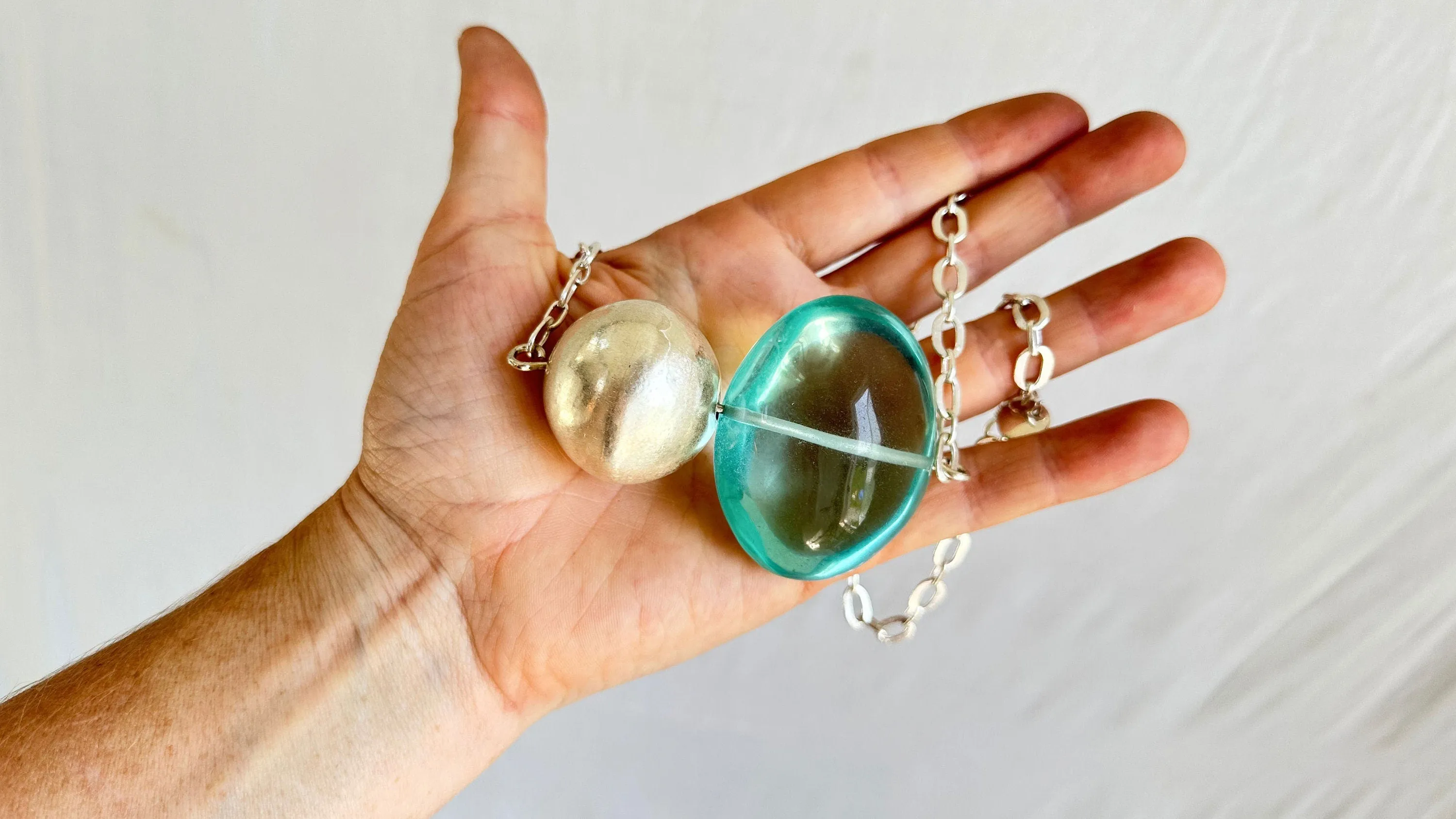 Crystal & Silver Necklace. Melting Quartz. Atelier Aadya. 2018