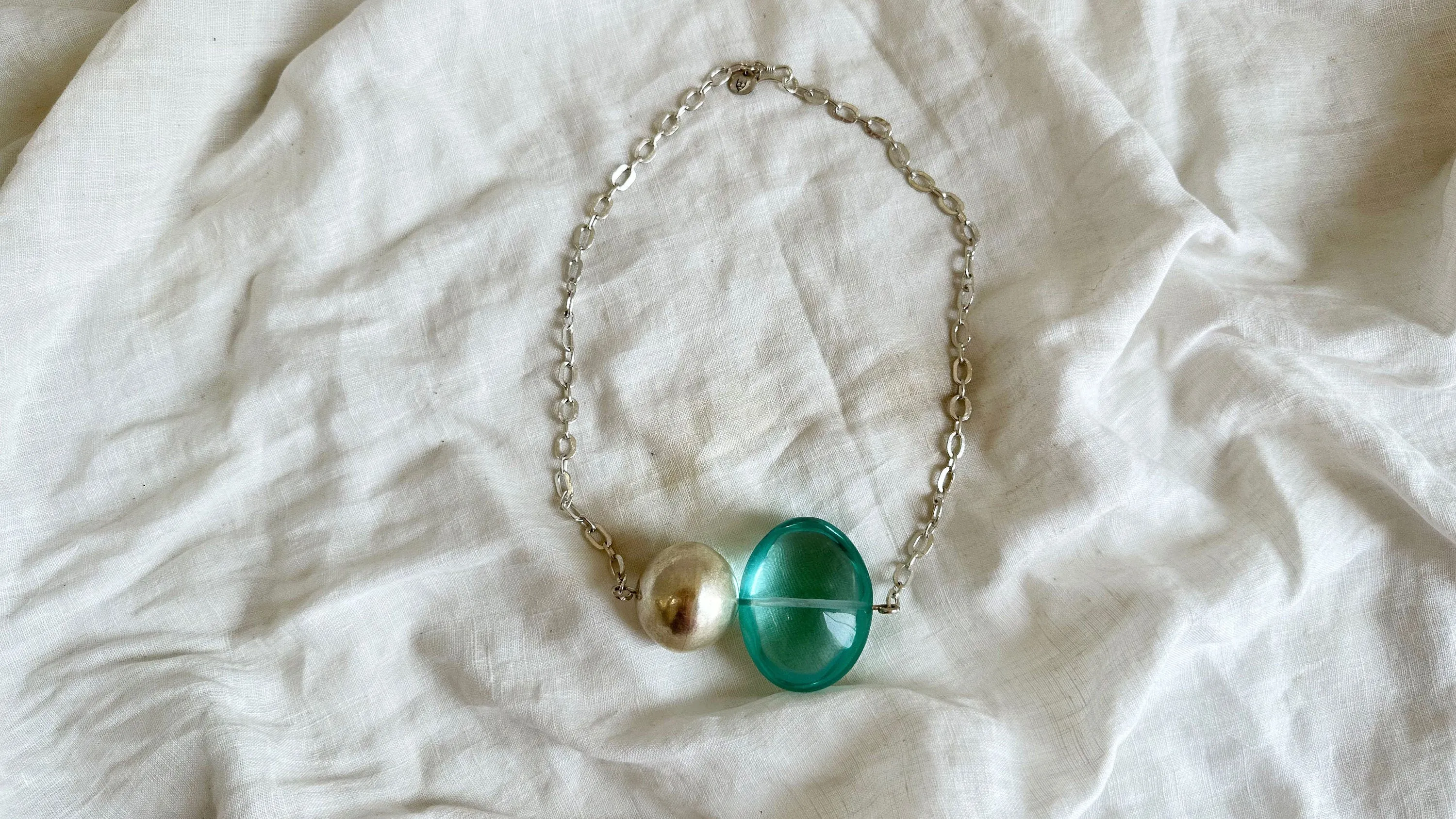 Crystal & Silver Necklace. Melting Quartz. Atelier Aadya. 2018