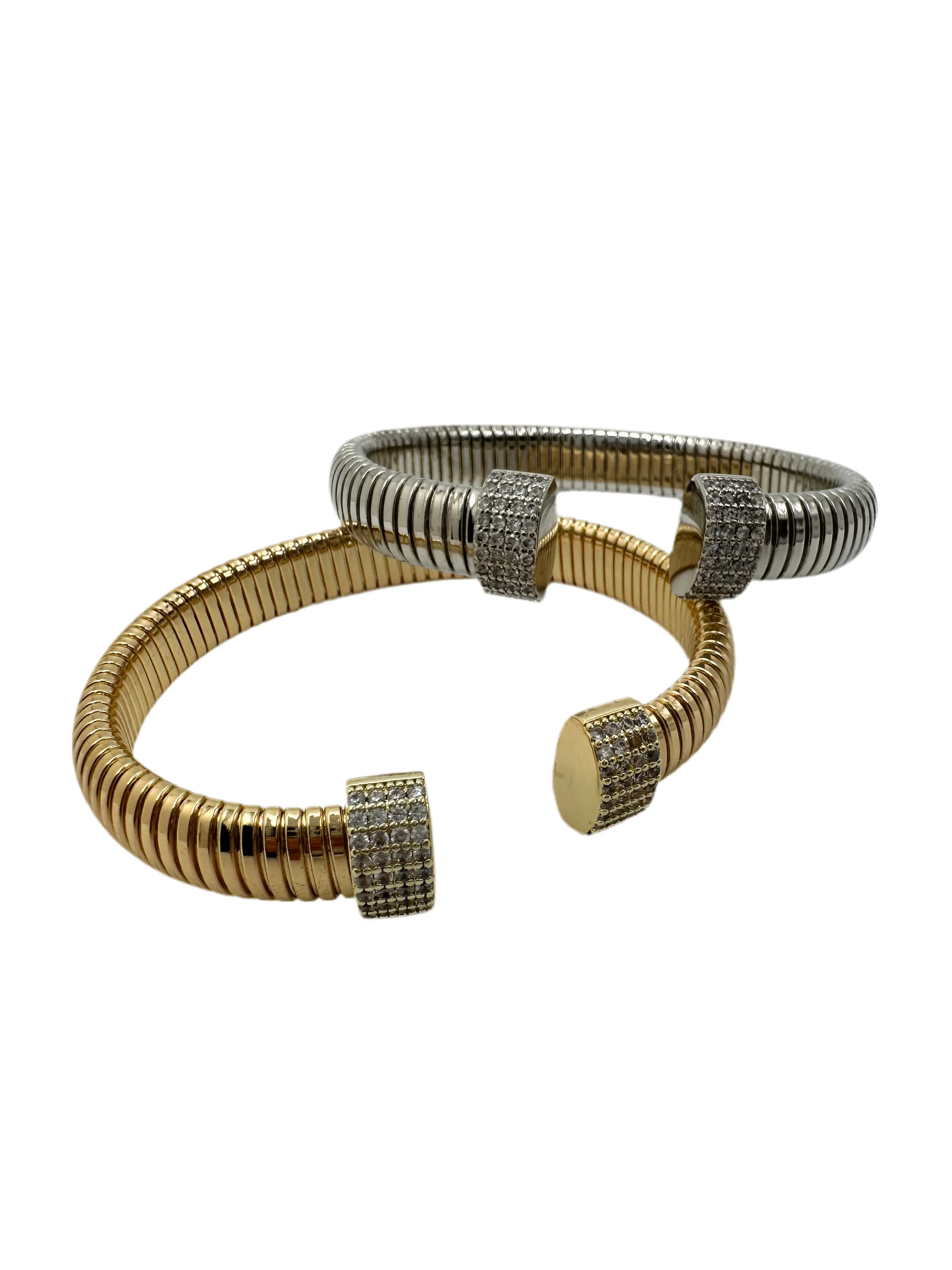 CZ Ribbed Cuff