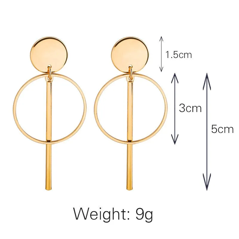 Optimal Double Hoop Dangle Earrings