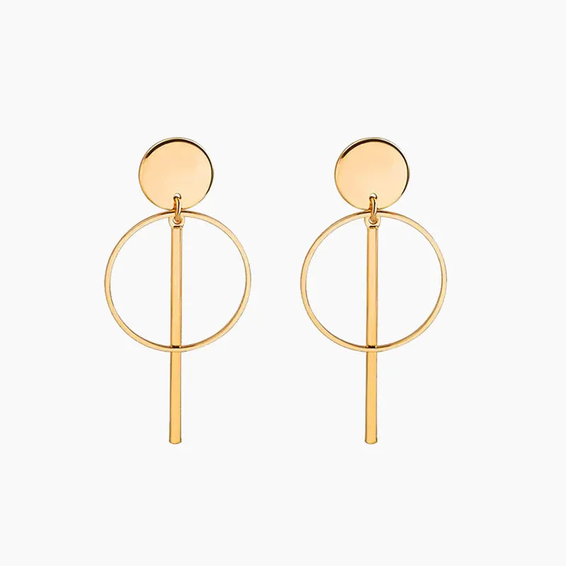 Optimal Double Hoop Dangle Earrings