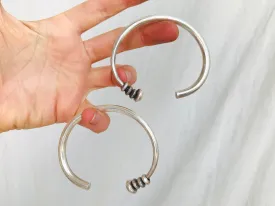 Fine Silver Bangle from the Karen Hill Tribe of Thailand