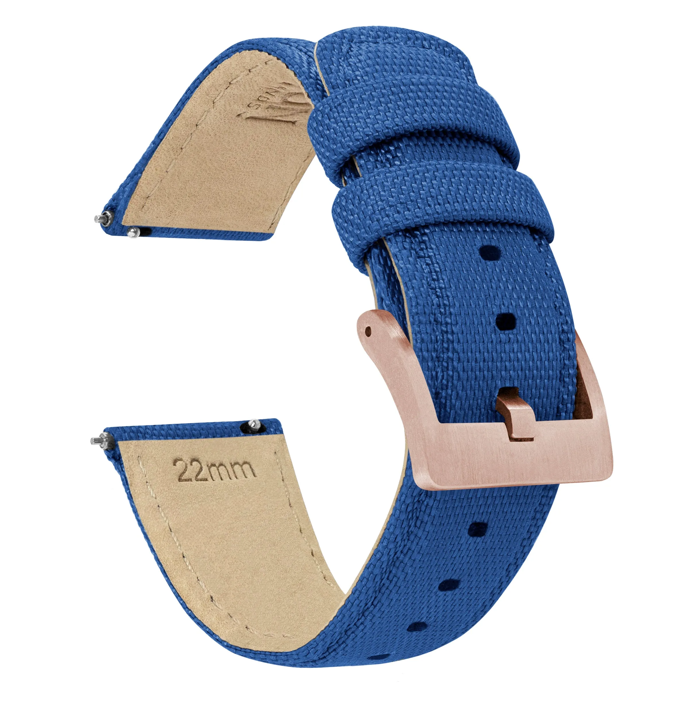 Fossil Sport Sailcloth Quick Release Royal Blue Watch Band
