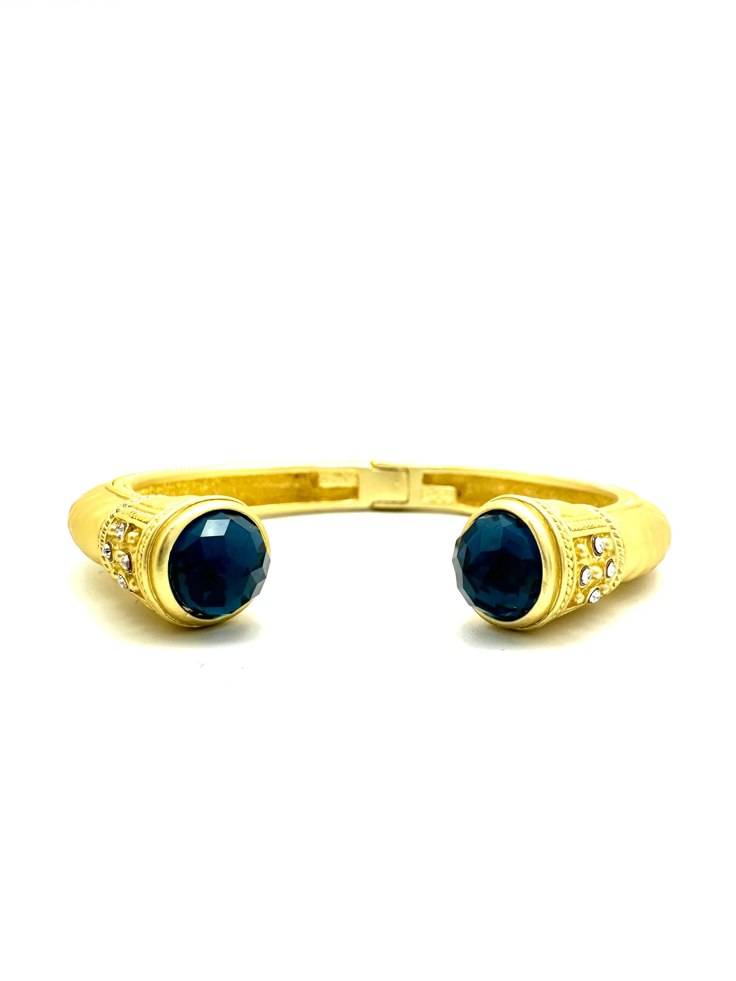 Gold Stone Hinge Cuff