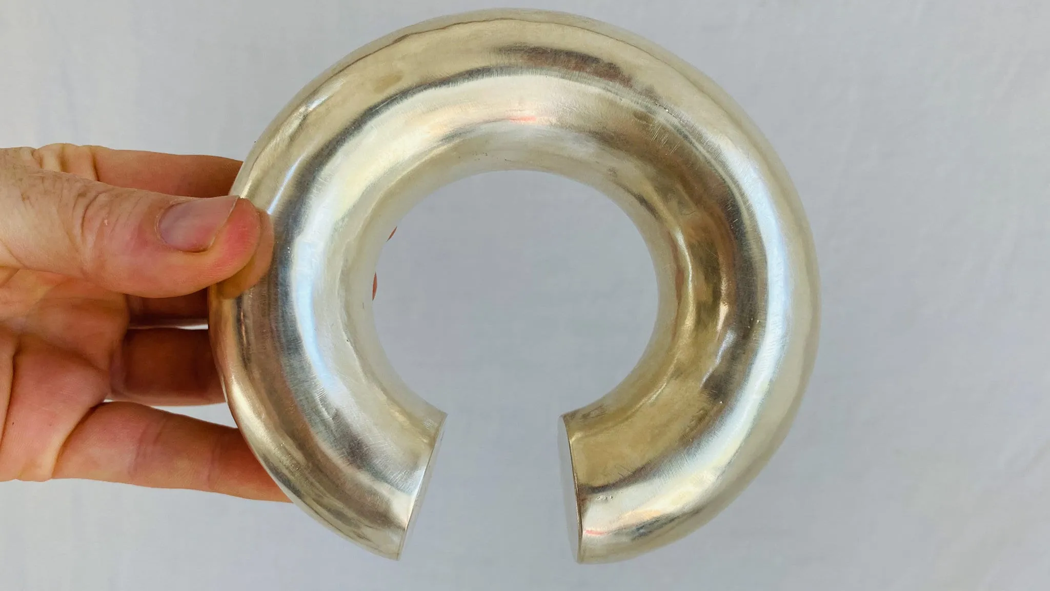 Karen Hill Tribe Sterling Silver SINGLE Bangle. Chunky. Gorgeous 7000