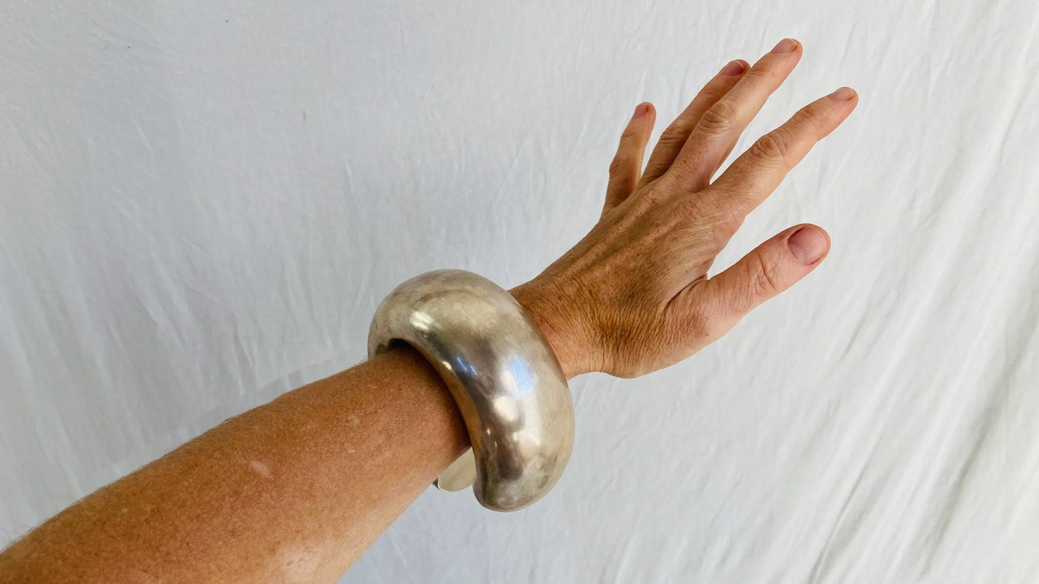 Karen Hill Tribe Sterling Silver SINGLE Cuff. Chunky. Gorgeous