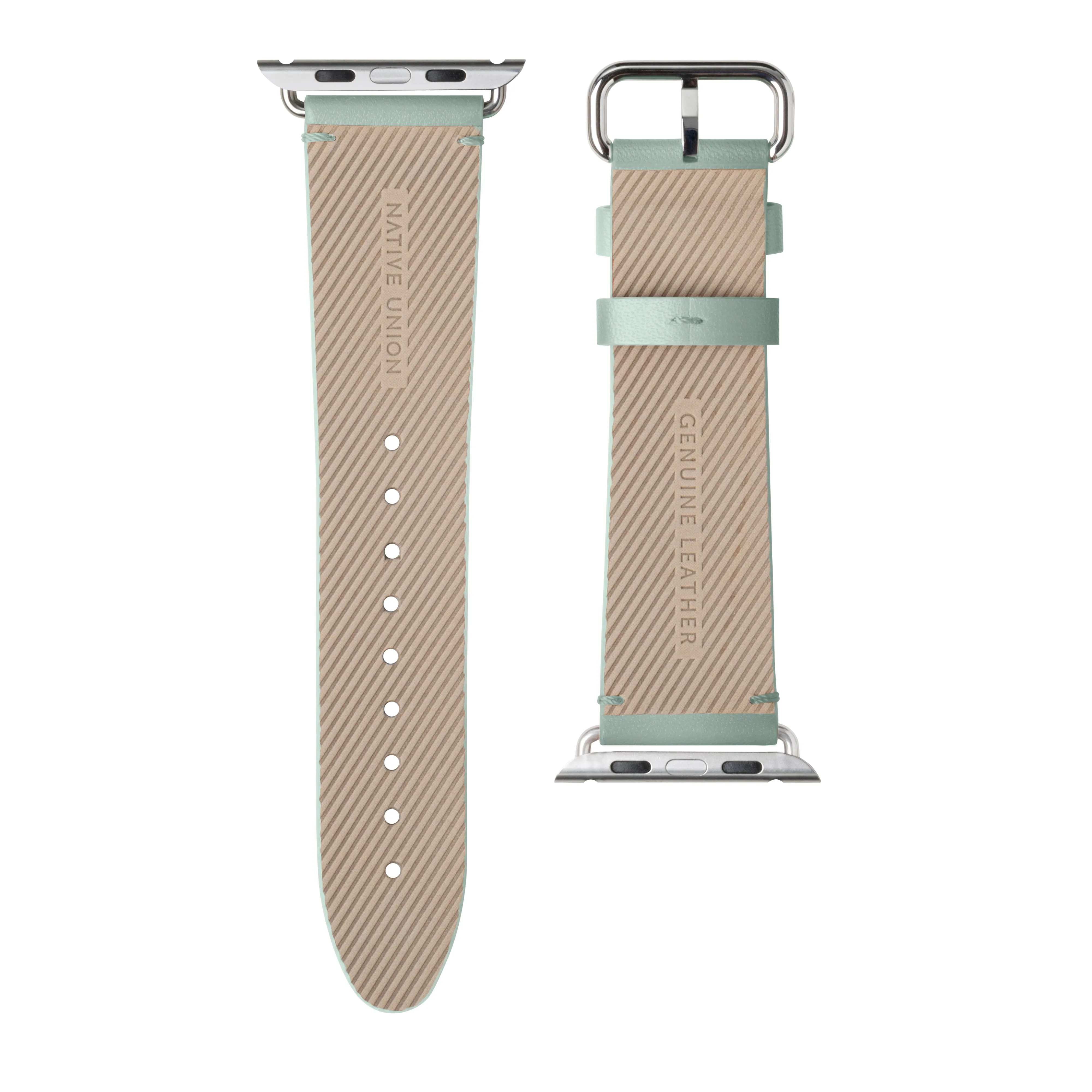 NATIVE UNION Classic Strap for Apple Watch Series 1-8 & SE 38/41mm Genuine Italian Nappa Leather - Sage