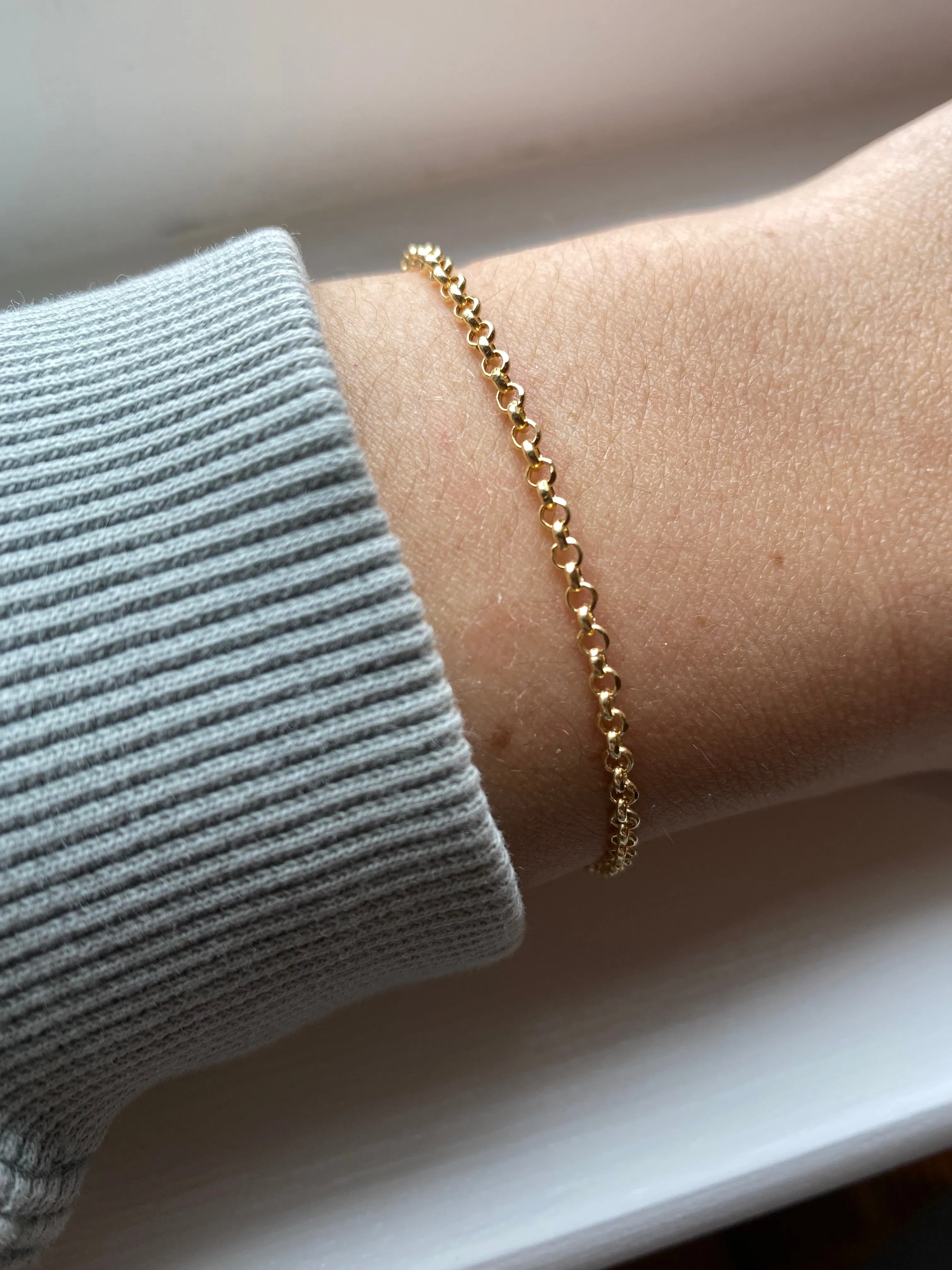 Open Circle Rolo Bracelet