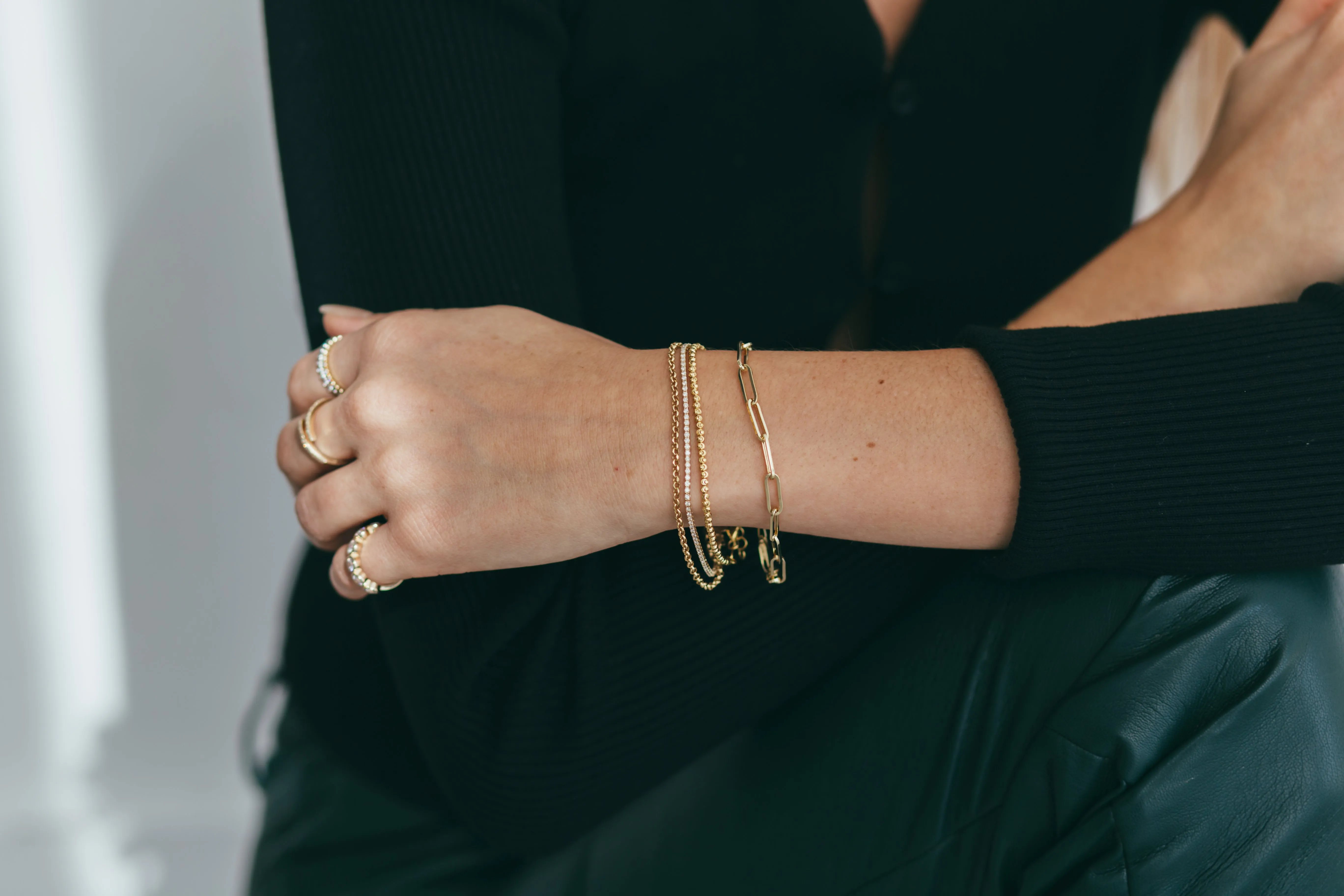 Open Circle Rolo Bracelet