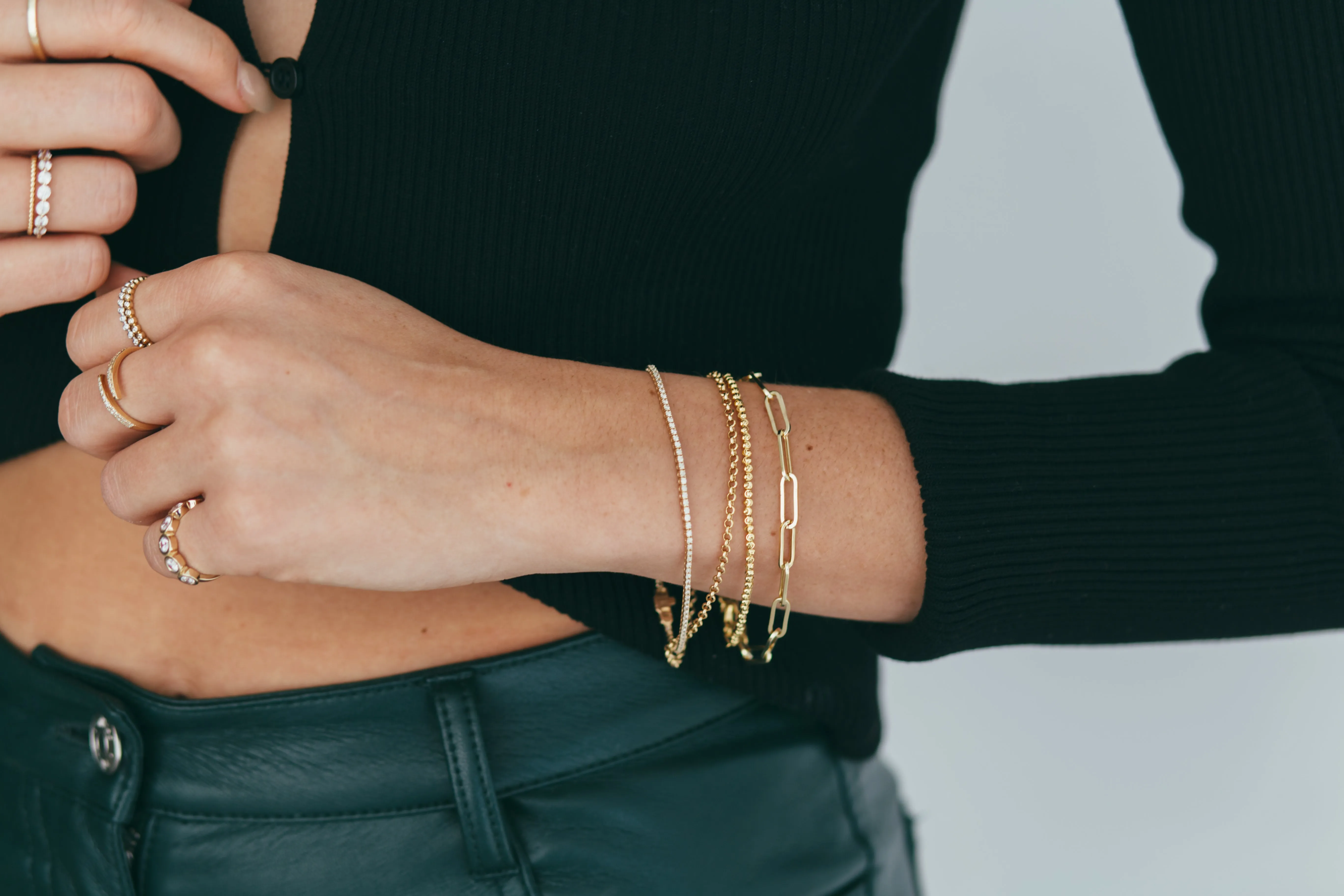 Open Circle Rolo Bracelet