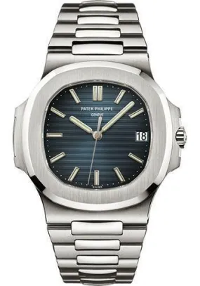 Brand New 2018 Patek Philippe Nautilus 40mm Watch with Blue Dial, Model 5711/1A