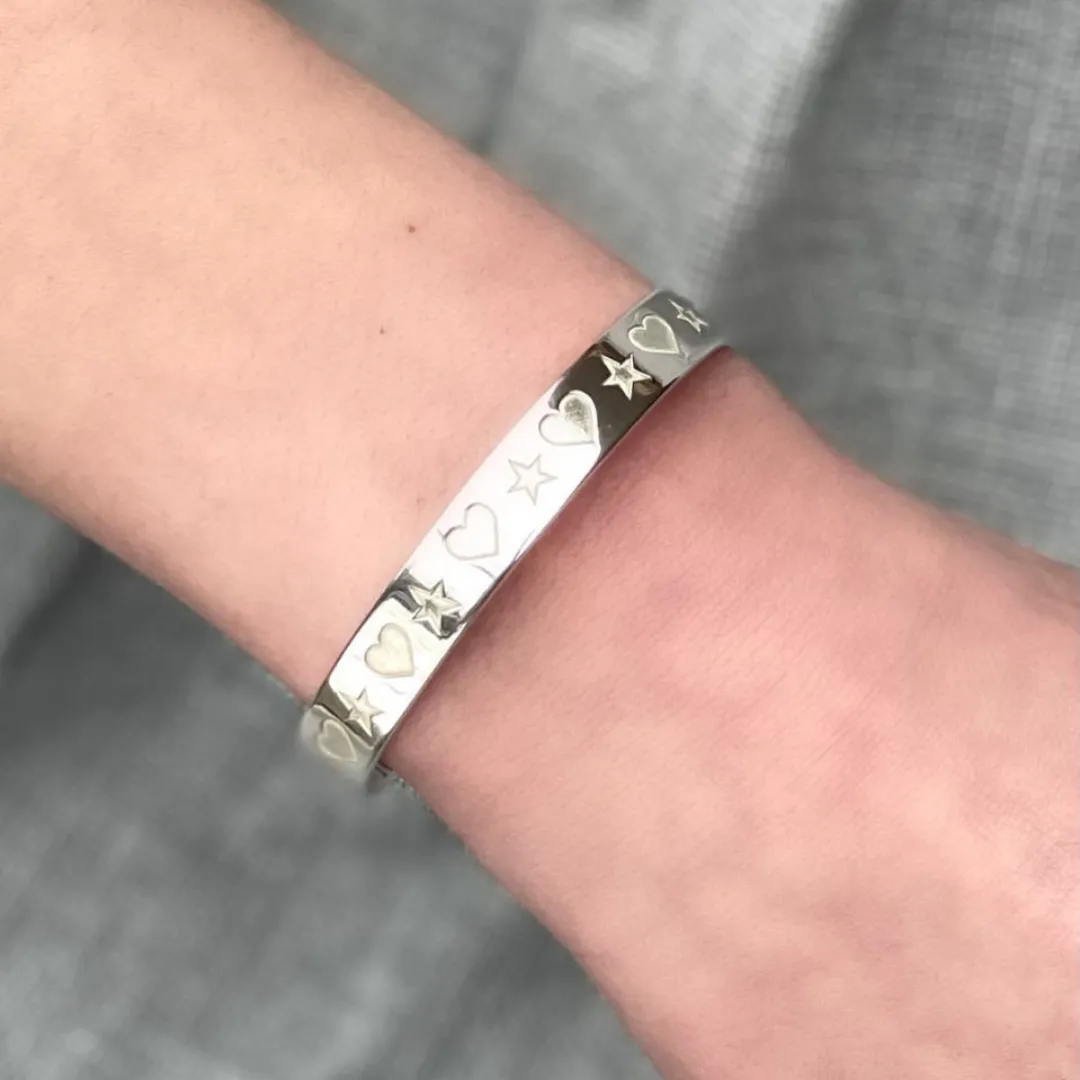 Star Heart Bangle